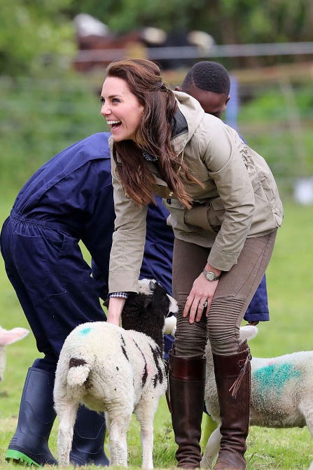 Kate on the farm.