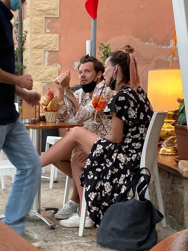 Olivia Wilde Harry Styles Dinner Italy