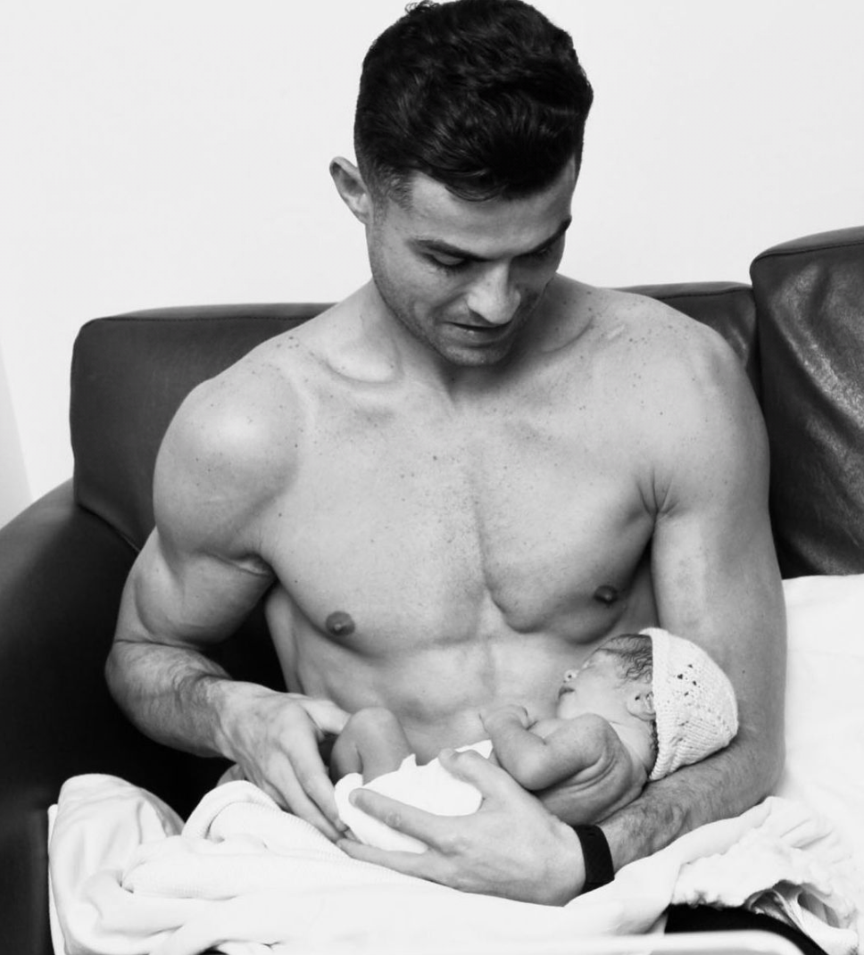Ronaldo and baby girl
