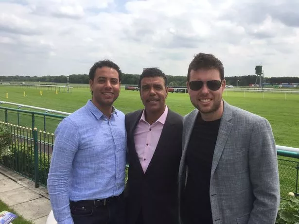 Chris Kamara with his sons, Jack and Ben